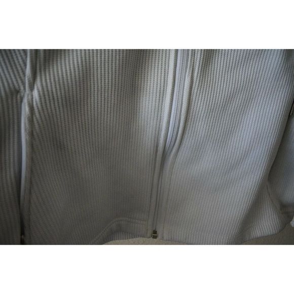 Women’s White Spyder Core Sweater Zip Up Jacket Size XL Stains - Picture 9 of 9